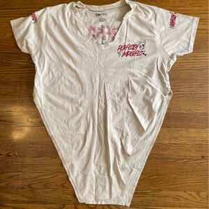 On Fire Perfectly Imperfect Graphic V-neck T-shirt